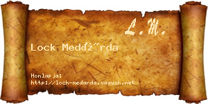 Lock Medárda névjegykártya